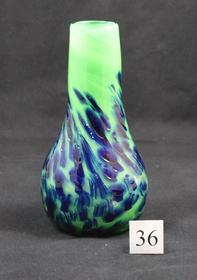 Vase #36 - Green with Dark Blue 197//280